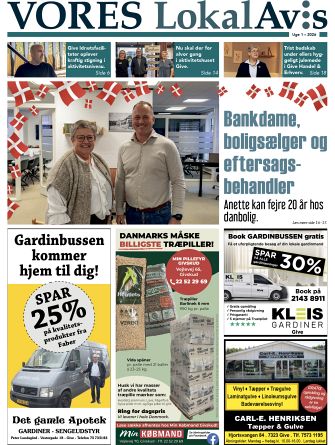 Vores LokalAvis uge 1, 2026 – hold dig opdateret med spændende lokale nyheder fra Give og omegn!