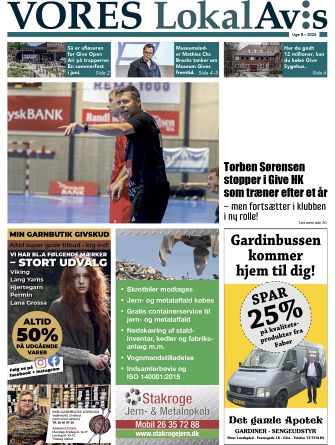 Vores LokalAvis uge 8, 2026 – hold dig opdateret med spændende lokale nyheder fra Give og omegn!
