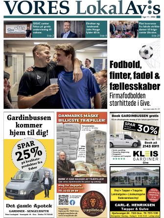 Vores LokalAvis uge 11, 2026 – hold dig opdateret med spændende lokale nyheder fra Give og omegn!