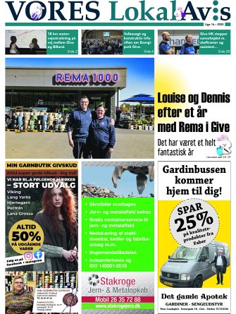 Vores LokalAvis uge 16, 2025 – hold dig opdateret med spændende lokale nyheder fra Give og omegn!