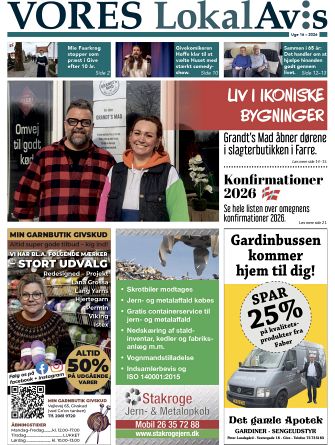 Vores LokalAvis uge 16, 2026 – hold dig opdateret med spændende lokale nyheder fra Give og omegn!
