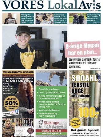 Vores LokalAvis uge 18, 2025 – hold dig opdateret med spændende lokale nyheder fra Give og omegn!