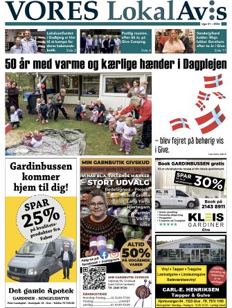 Vores LokalAvis uge 21, 2026 – hold dig opdateret med spændende lokale nyheder fra Give og omegn!