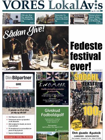 Vores LokalAvis uge 35, 2023