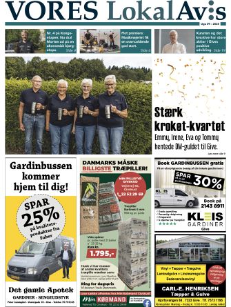 Vores LokalAvis uge 39, 2025 – hold dig opdateret med spændende lokale nyheder fra Give og omegn!