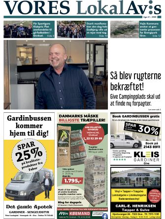 Vores LokalAvis uge 41, 2025 – hold dig opdateret med spændende lokale nyheder fra Give og omegn!