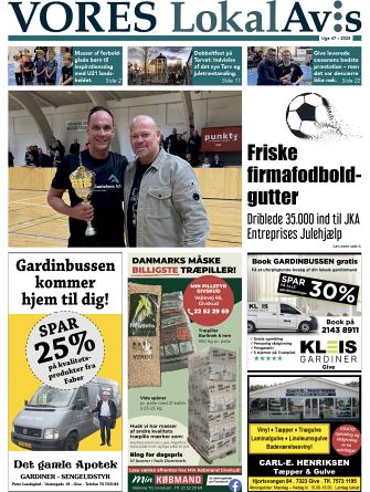 Vores LokalAvis uge 47, 2025 – hold dig opdateret med spændende lokale nyheder fra Give og omegn!
