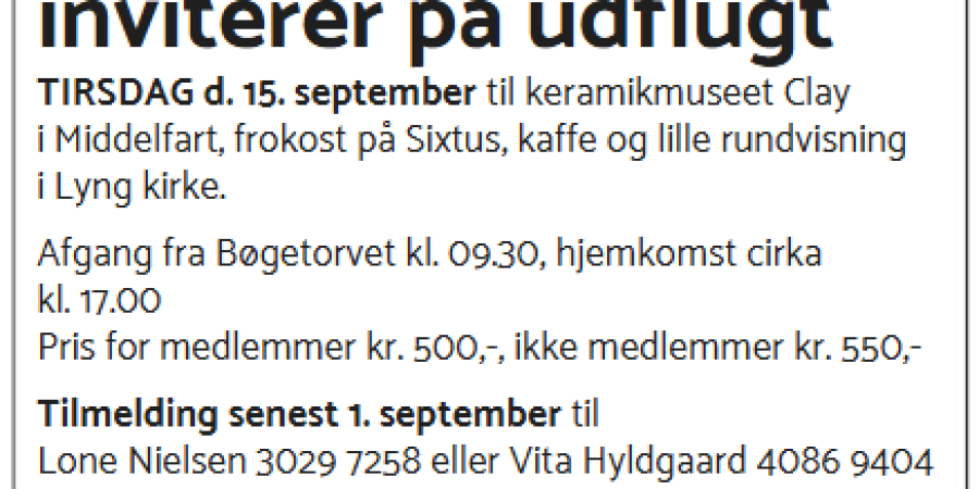 GRUNDVIGSK FORUM INVITERER PÅ UDFLUGT 